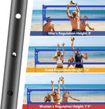 VSSAL Heavy-Duty Outdoor Volleyball Net - Professional Grade Portable Net System