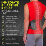 SPINE Sport Back Brace - Athletic Lumbar Support for Exercise & Workouts