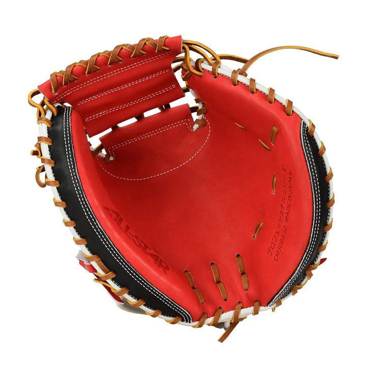 All-Star Pro-Elite Japan ASTCM3000-J2 Red/Black/White 34"-RHT Catcher Mitt - image 2
