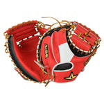 All-Star Pro-Elite Japan ASTCM3000-J2 Red/Black/White 34"-RHT Catcher Mitt - image 5