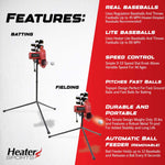 Heater Sports Base Hit Baseball Pitching Machine - image 2