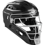Rawlings Renegade 2.0 Catchers Helmet SR Solid Black/Silver Baseball Helmet - image 1