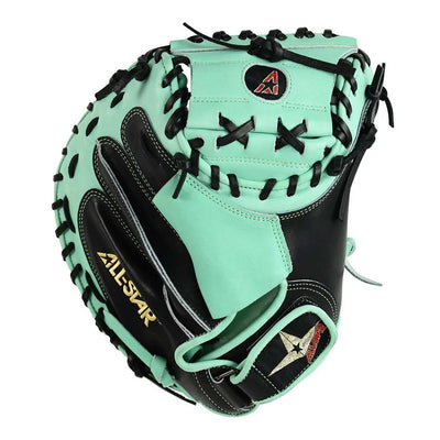All-Star Pro-Elite Black/Mint 34"-RHT Catcher Mitt - image 1