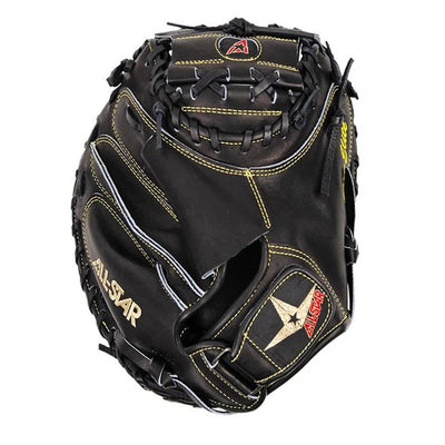 All-Star Pro-Elite CM3000BK Solid Black 35"-RHT Catcher Mitt - image 1