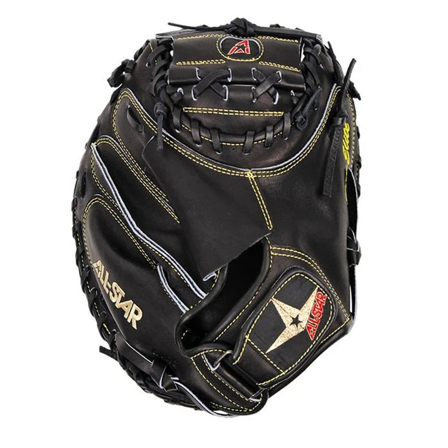 All-Star Pro-Elite CM3000BK Solid Black 35"-RHT Catcher Mitt - image 1