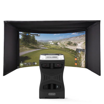 Foresight QuadMAX Launch Monitor - curved enclosure golf simulator package