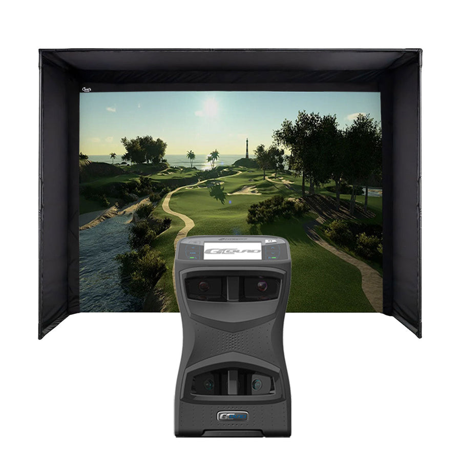 Foresight GCQuad Golf Launch Monitor - Pro enclosure golf simulator package