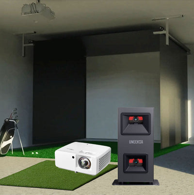 Uneekor EYE MINI LITE - Vanish retractable golf simulator package