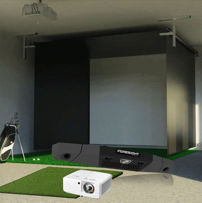 Foresight Falcon - Vanish retractable golf simulator package