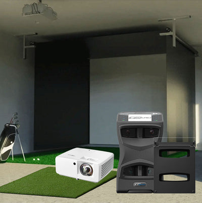 Foresight GCQuad - Vanish retractable golf simulator package