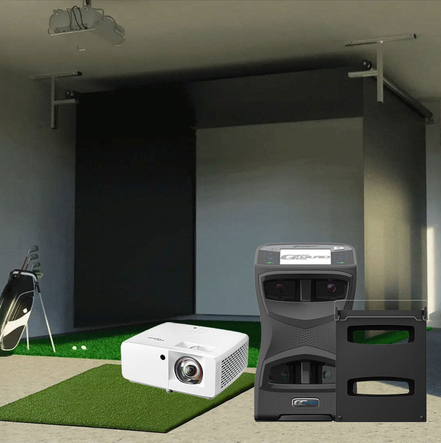 Foresight GCQuad - Vanish retractable golf simulator package