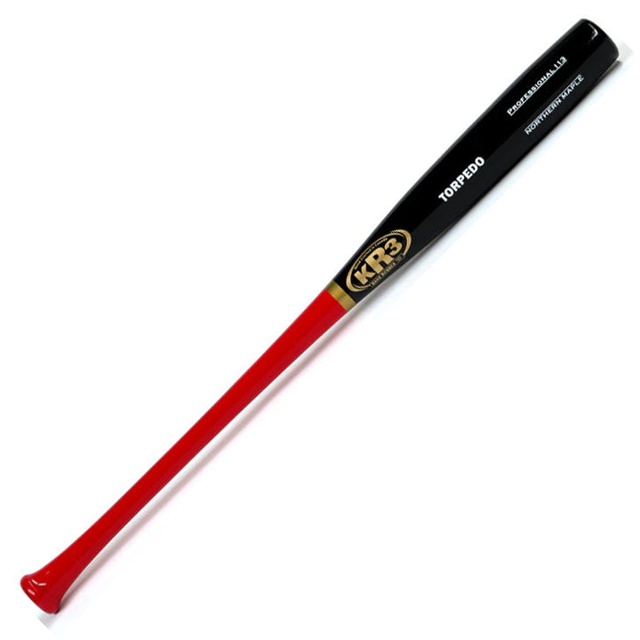 KR3 Northern Maple I13 Torpedo Red/Black Baseball Bat - image 1