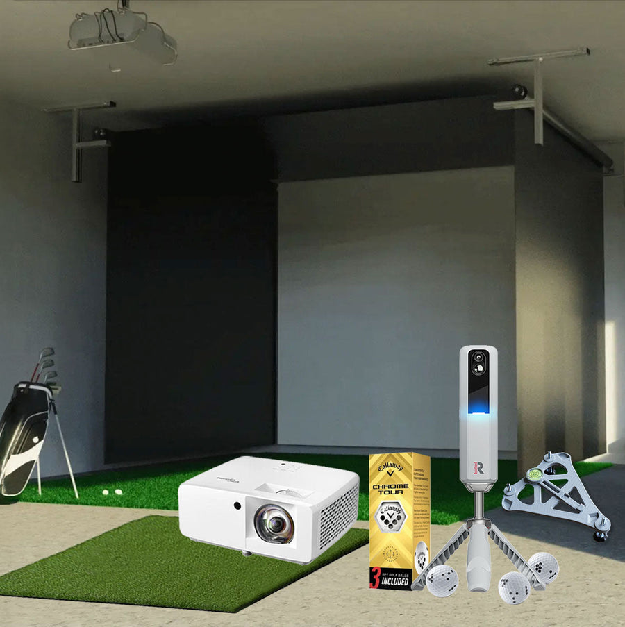 Rapsodo MLM2PRO - Vanish retractable golf simulator package