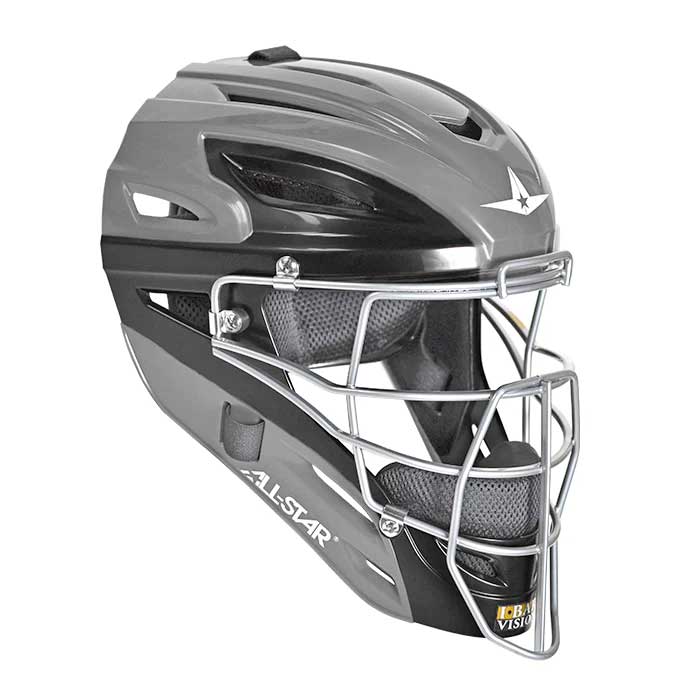 All-Star System 7 MVP2500GTT Graphite Two Tone Adult Catchers Helmet Baseball Helmet - image 1