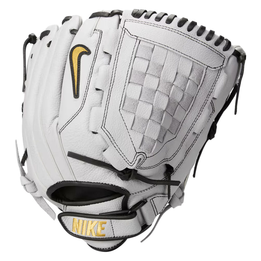 Nike Hyperdiamond Edge FM Basket Web Wolf Grey/Metallic Gold 12.5"-RHT Baseball Glove - image 1
