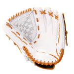 Nike Hyperdiamond Edge FM Basket Web White/Cinder/Metallic Gold 12.5"-RHT Baseball Glove - image 2