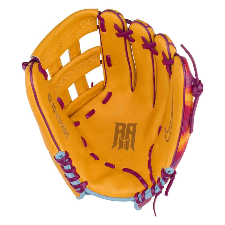 Nike Vapor Elite Acuna H-Web University Gold/Hyper Violet/Green Shock 12.75"-RHT Baseball Glove - image 2