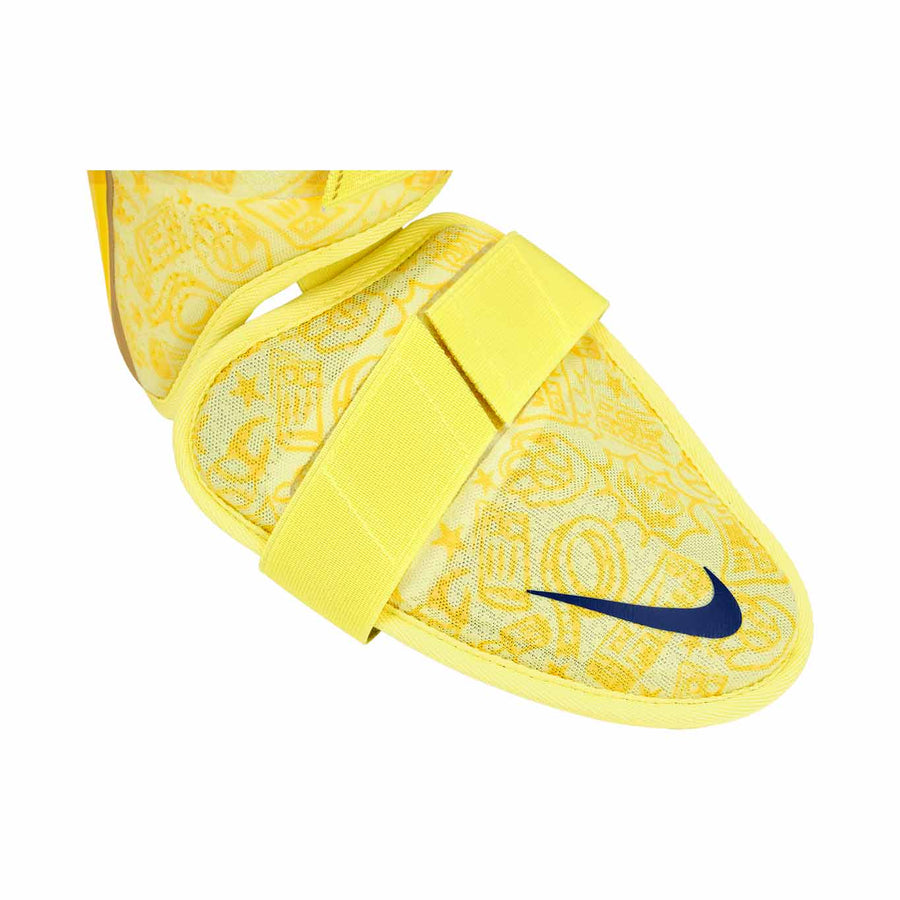 Nike Vapor Elite Acuna Batters Leg Guard Laser Orange/Midwest Gold/Deep Royal-Right Hand Hitter Leg Guards - image 2