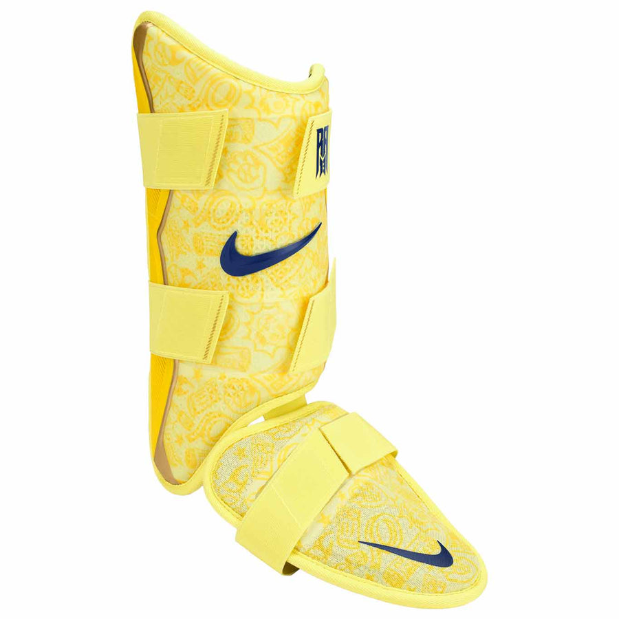 Nike Vapor Elite Acuna Batters Leg Guard Laser Orange/Midwest Gold/Deep Royal-Right Hand Hitter Leg Guards - image 1