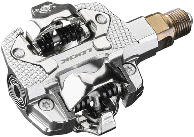 X-TRACK Dual Power Pedals - Dual Sided Clipless Chromoly  9/16" Silver - bike pedals