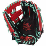 Rawlings Heart of the Hide Color Sync 9.0 PROR204W-32BS Black/Teal/Red 11.5"-RHT Baseball Glove - image 2