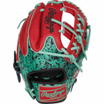 Rawlings Heart of the Hide Color Sync 9.0 PROR204W-32BS Black/Teal/Red 11.5"-RHT Baseball Glove - image 1