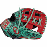 Rawlings Heart of the Hide Color Sync 9.0 PROR204W-32BS Black/Teal/Red 11.5"-RHT Baseball Glove - image 3