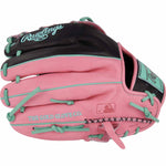 Rawlings Heart of the Hide Color Sync 9.0 PROR207-6BP Black/Teal/Pink 12.25" -RHT Baseball Glove - image 4