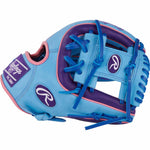 Rawlings Heart of the Hide Color Sync 9.0 PROR314-2CBPU Columbia Blue/Purple 11.5"-RHT Baseball Glove - image 3