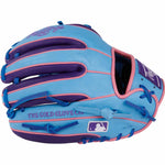 Rawlings Heart of the Hide Color Sync 9.0 PROR314-2CBPU Columbia Blue/Purple 11.5"-RHT Baseball Glove - image 4