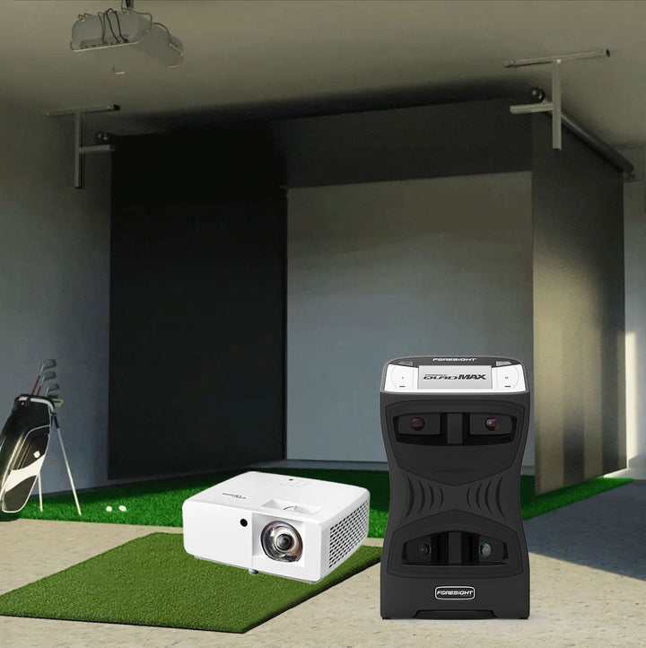 Foresight QuadMAX - Vanish retractable golf simulator package