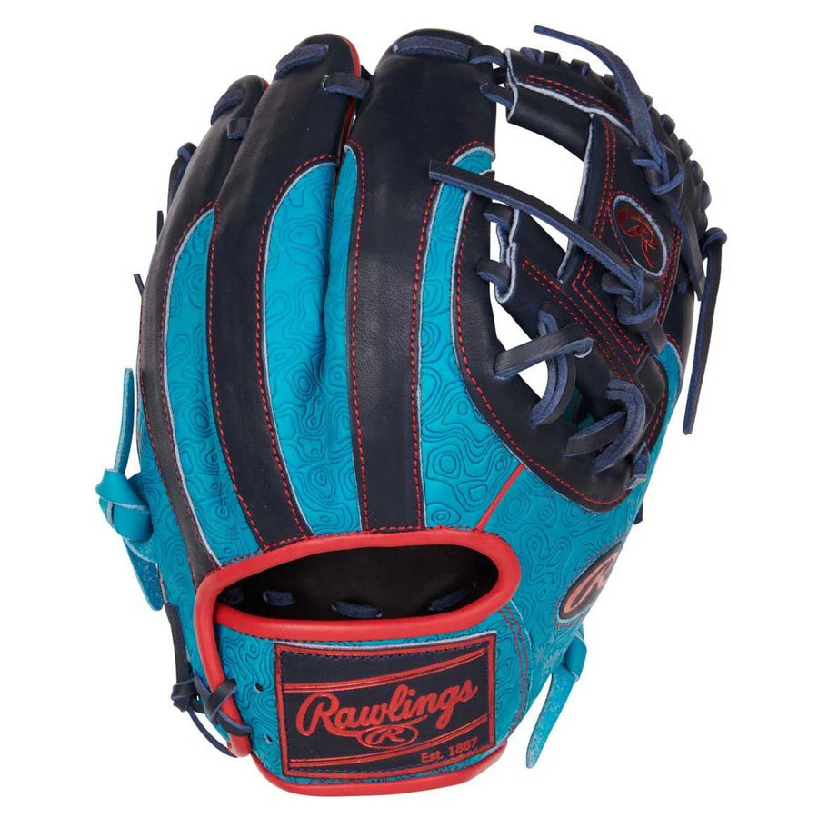 Rawlings Heart of the Hide Color Sync 9.0 PROR204-2TE Teal/Navy 11.5"-RHT Baseball Glove - image 1