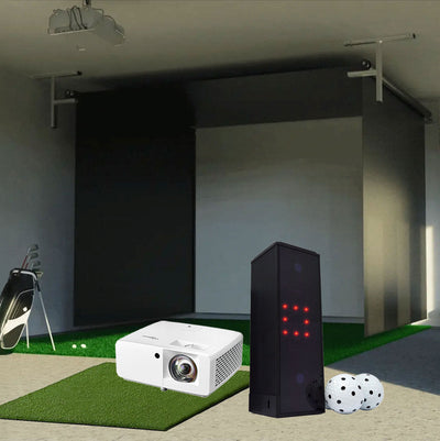 Square Golf - Vanish retractable golf simulator package