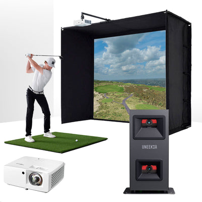 Uneekor EYE MINI LITE - ESSENTIALS golf simulator package