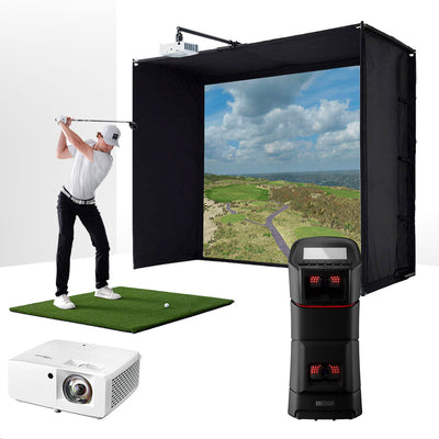 Uneekor EYE MINI - ESSENTIALS golf simulator package