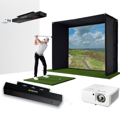 Uneekor EYE XR - ESSENTIALS golf simulator package