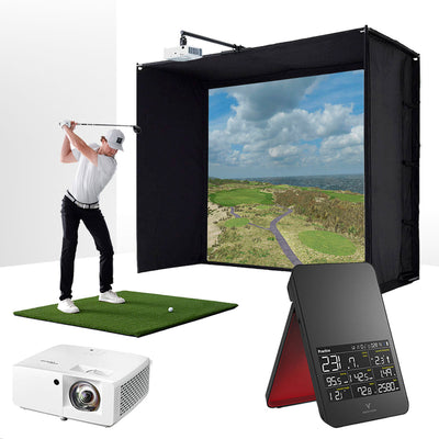Swing Caddie SC4 PRO - ESSENTIALS golf simulator package