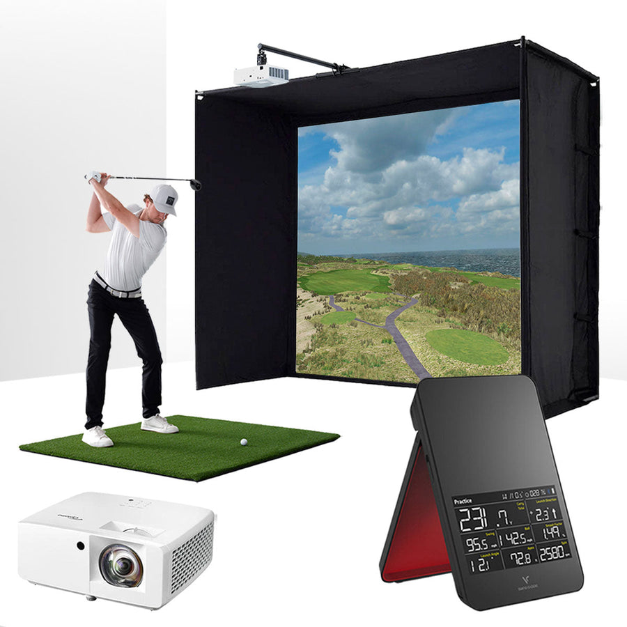 Swing Caddie SC4 PRO - ESSENTIALS golf simulator package