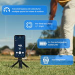 TAG ONE Sports Radar with 6 Hour Rechargeable Battery - Baseball, Softball & Golf Speed Radar Gun - Accurate Speed Tracker, Portable Pitch & Hit Training Tool, App Integration with AI Smart Coaching