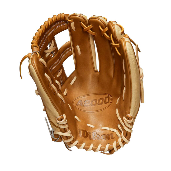 Wilson A2000 SuperSkin 1912 SaddleTan/Blonde/Yellow 12"-RHT Baseball Glove - image 2