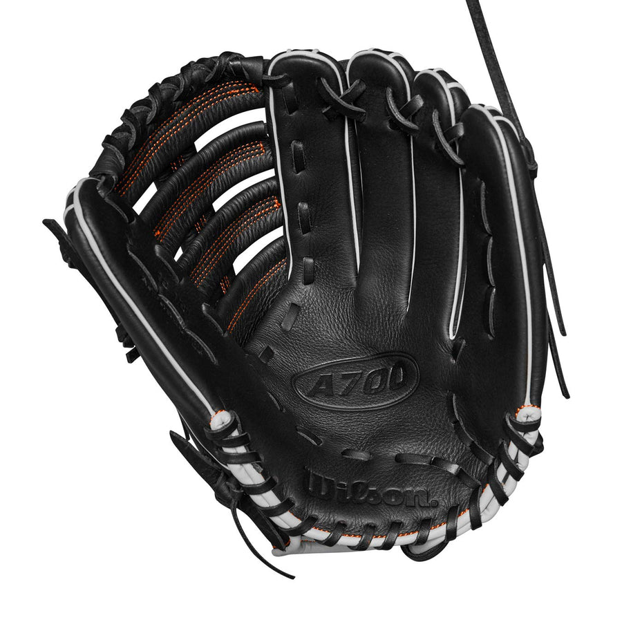 Wilson A700 Single Post Black/Silver/Orange 12.5