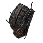 Wilson A700 Single Post Black/Silver/Orange 12.5" Baseball Glove - image 3