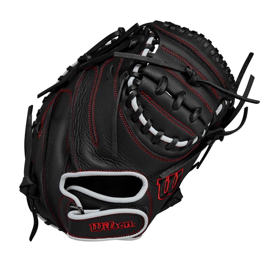 Wilson A700 Catchers Mitt Black/Silver/Red 32.5"-RHT Catcher Mitt - image 1