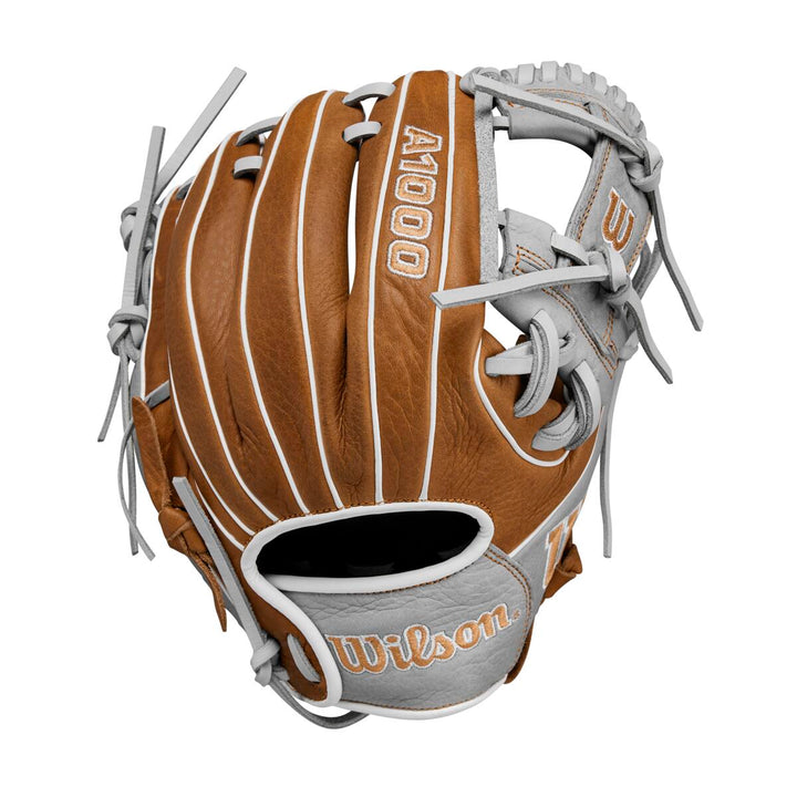 Wilson A1000 H-Web Saddle Tan/Grey 11"-RHT Baseball Glove - image 1