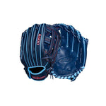Wilson A500 Dual Post Navy/Cool Blue/Red 12" Baseball Glove - image 4