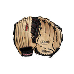 Wilson A500 Single Post Blonde/Red/Black 12.5" Baseball Glove - image 4