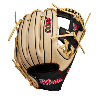 Wilson A900 PF115 Blonde/Grey/Red Foil 11.5"-RHT Baseball Glove - image 1