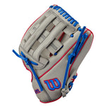 Wilson A900 PF12 Grey/Red/Royal/Red Foil 12" Baseball Glove - image 3