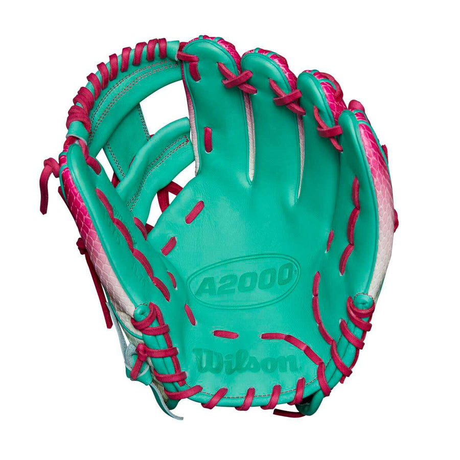 Wilson A2000 September 2024 GOTM 1975 Seafoam/Pink/Yellow 11.75