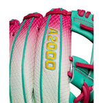 Wilson A2000 September 2024 GOTM 1975 Seafoam/Pink/Yellow 11.75"-RHT Baseball Glove - image 6